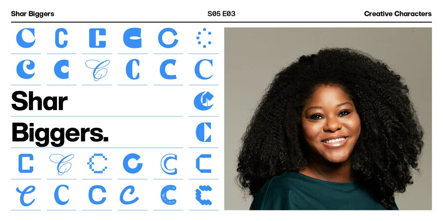 Portrait of Shar Biggers, creative director and branding expert.